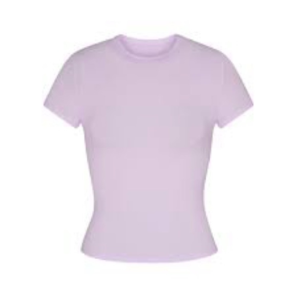 SKIMS Purple Fitted Short Sleeve Tee
